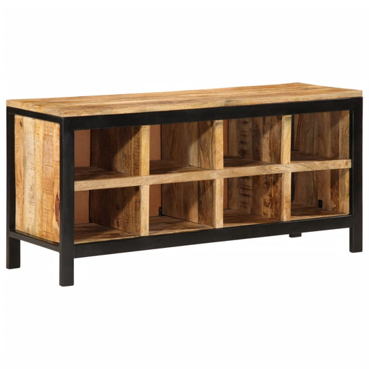 Schoenenbankje 110x35x51 cm massief mangohout Schoenenrekken | Creëer jouw Trendy Thuis | Gratis bezorgd & Retour | Trendy.nl