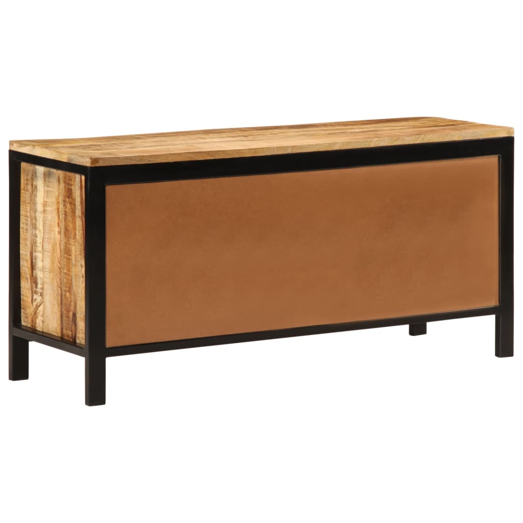 Schoenenbankje 110x35x51 cm massief mangohout Schoenenrekken | Creëer jouw Trendy Thuis | Gratis bezorgd & Retour | Trendy.nl