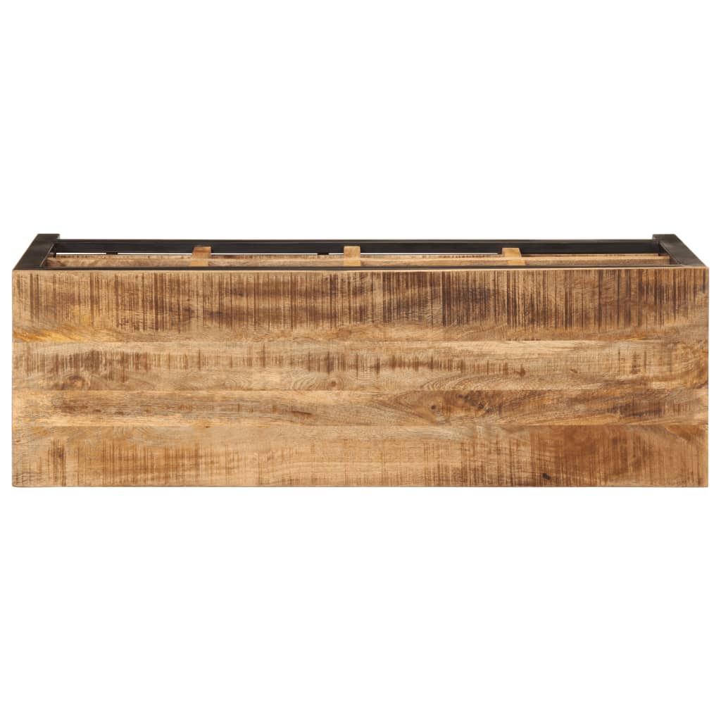 Schoenenbankje 110x35x51 cm massief mangohout Schoenenrekken | Creëer jouw Trendy Thuis | Gratis bezorgd & Retour | Trendy.nl