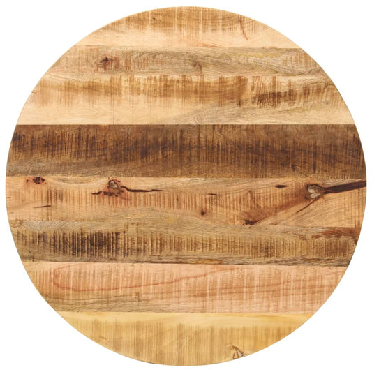 Tafelblad rond Ø 70x1,5 cm massief ruw mangohout