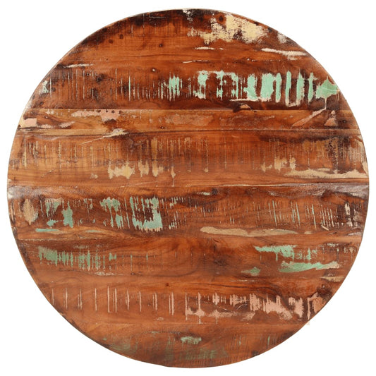 Tafelblad rond Ø 70x1,5 cm massief gerecycled hout