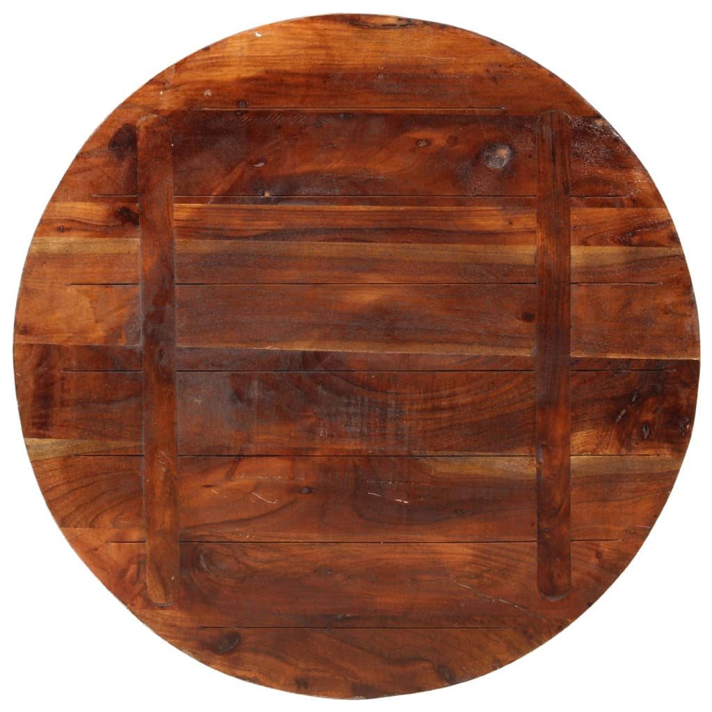 Tafelblad rond Ø 70x2,5 cm massief gerecycled hout