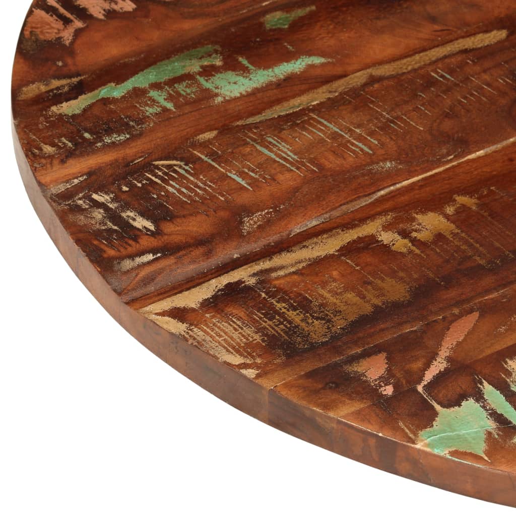 Tafelblad rond Ø 70x2,5 cm massief gerecycled hout