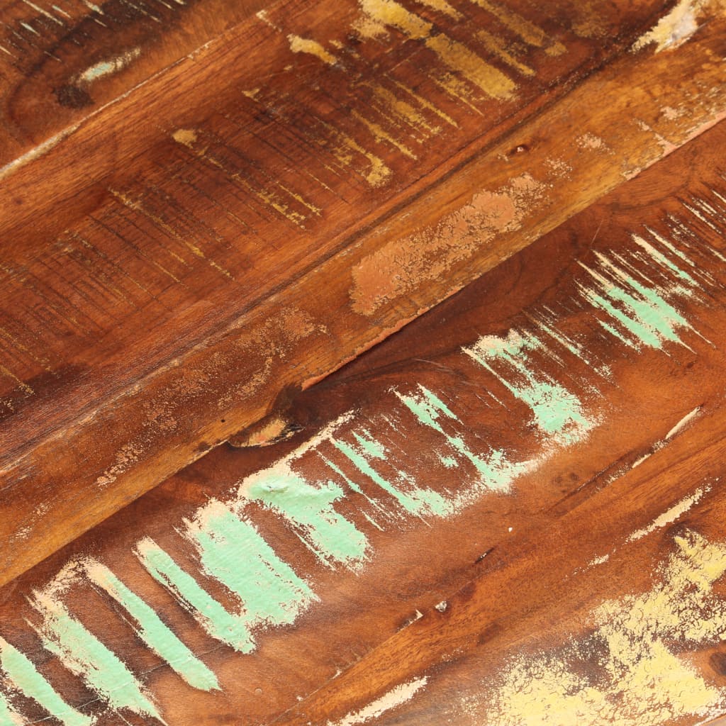 Tafelblad rond Ø 80x3,8 cm massief gerecycled hout