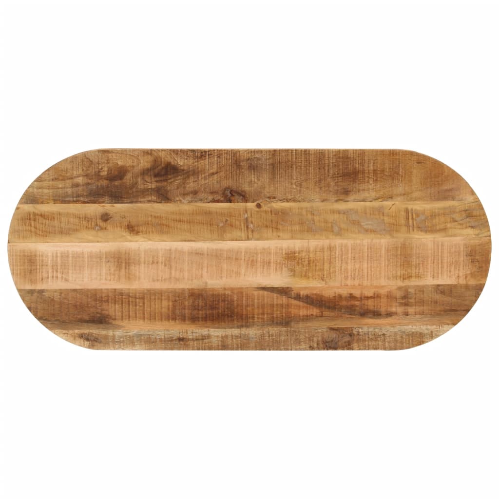 Tafelblad ovaal 120x50x2,5 cm massief ruw mangohout Tafelbladen | Creëer jouw Trendy Thuis | Gratis bezorgd & Retour | Trendy.nl