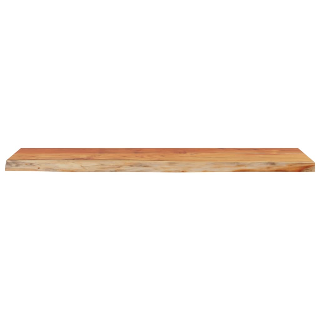 Wandschap rechthoekig natuurlijke rand 120x30x2,5 cm acaciahout