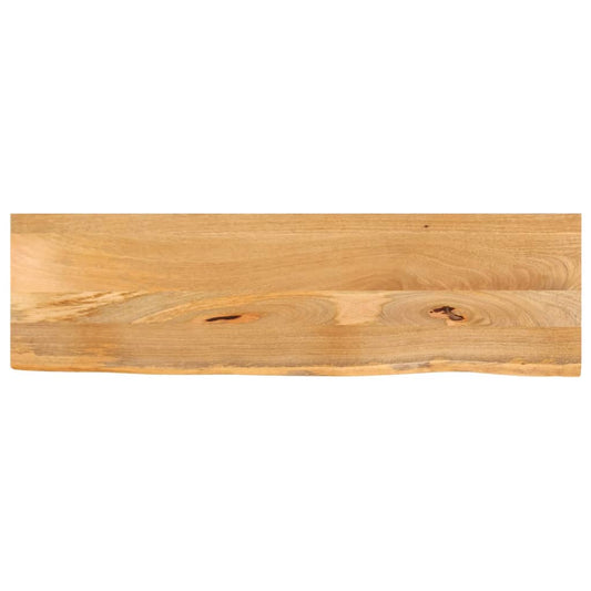 Tafelblad met natuurlijke rand 100x40x2,5 cm massief mangohout