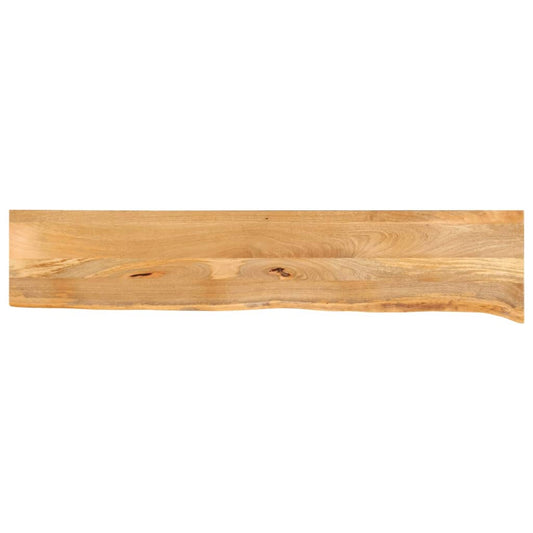 Tafelblad met natuurlijke rand 140x40x2,5 cm massief mangohout