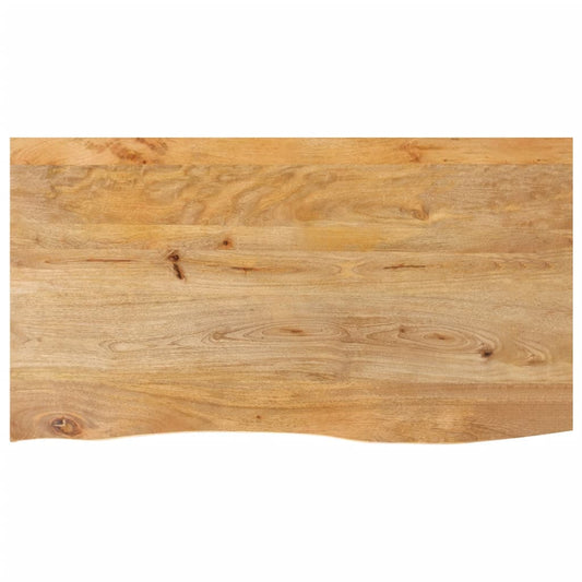 Tafelblad met natuurlijke rand 100x60x2,5 cm massief mangohout