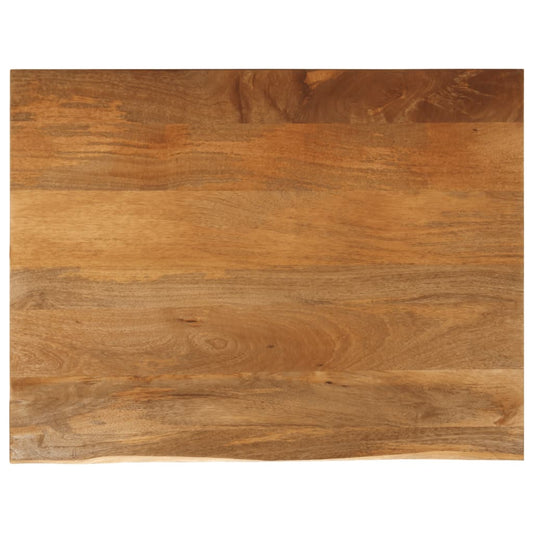 Tafelblad met natuurlijke rand 100x80x3,8 cm massief mangohout