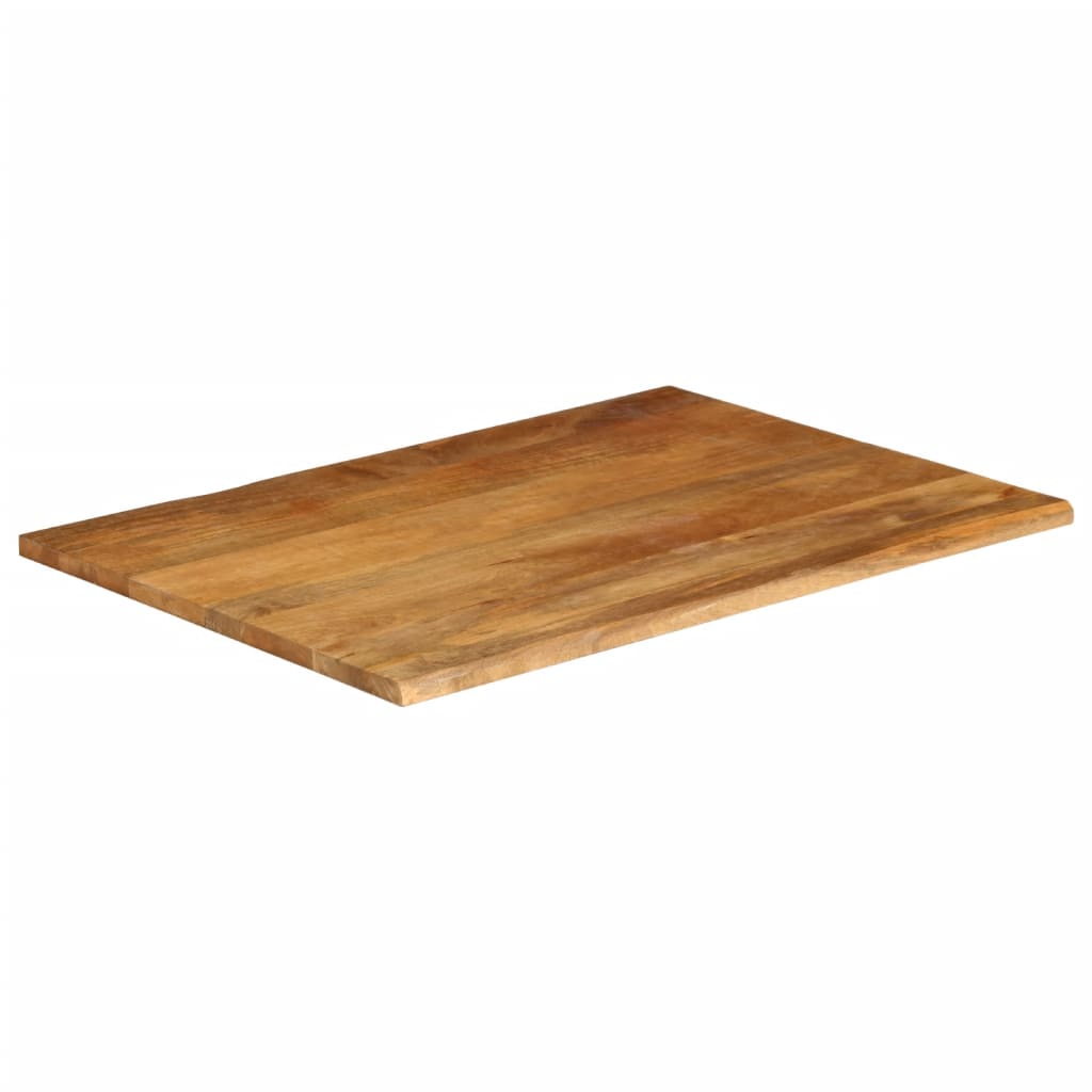 Tafelblad met natuurlijke rand 100x80x3,8 cm massief mangohout