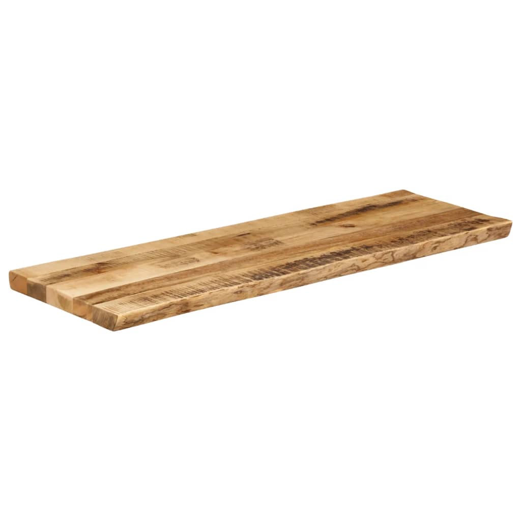 Tafelblad met natuurlijke rand 140x40x2,5 cm massief mangohout