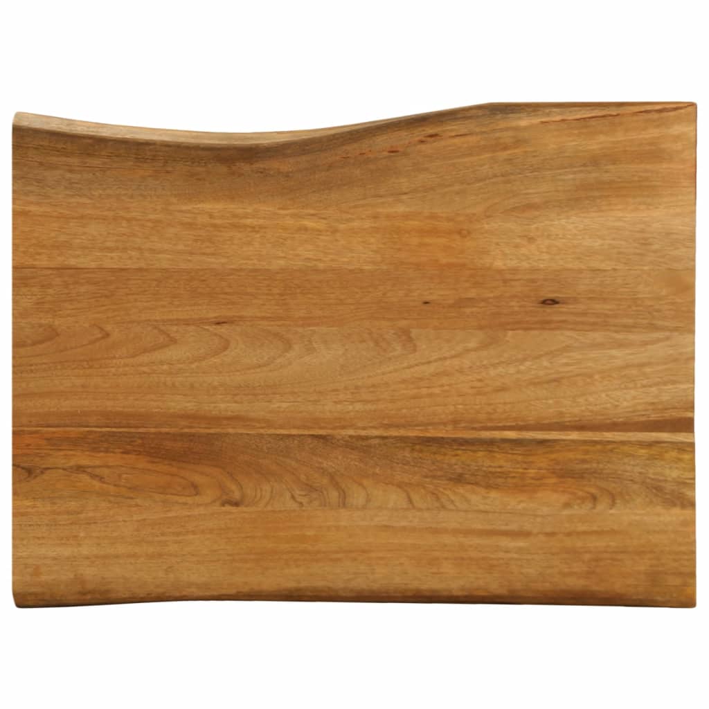 Tafelblad met natuurlijke rand 80x60x2,5 cm massief mangohout