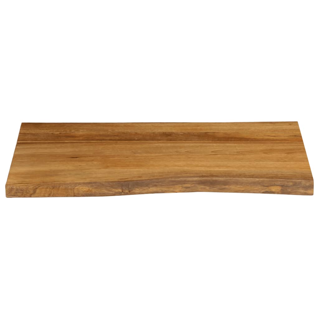 Tafelblad met natuurlijke rand 80x60x2,5 cm massief mangohout