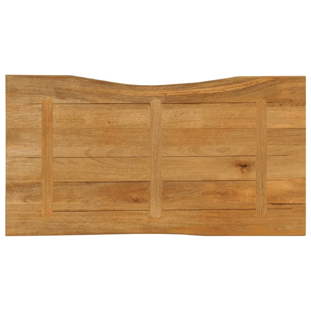 Tafelblad met natuurlijke rand 110x60x2,5 cm massief mangohout