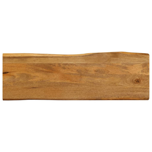 Tafelblad met natuurlijke rand 110x40x3,8 cm massief mangohout