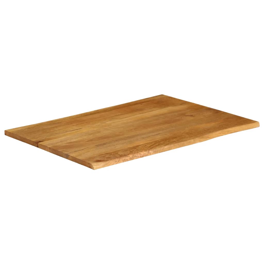 Tafelblad met natuurlijke rand 100x80x3,8 cm massief mangohout