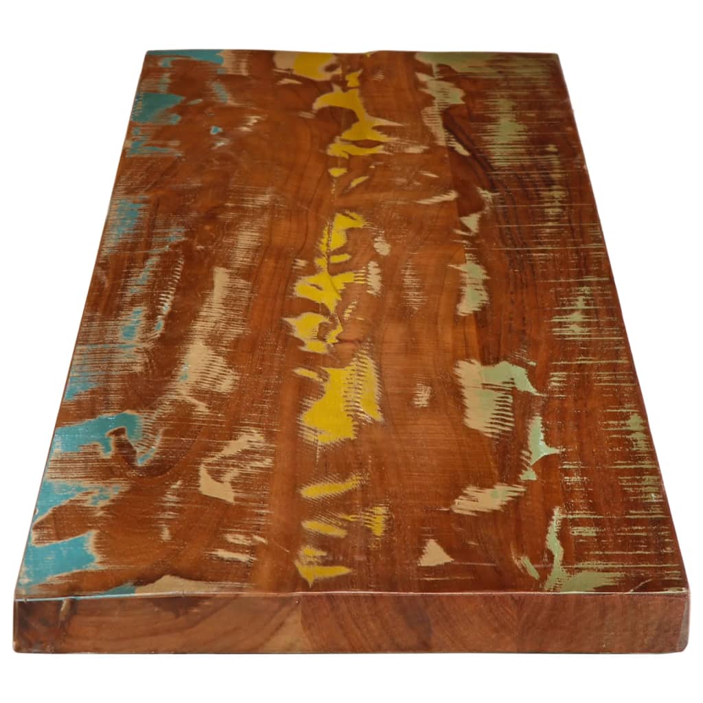 Tafelblad rechthoekig 160x20x3,8 cm massief gerecycled hout