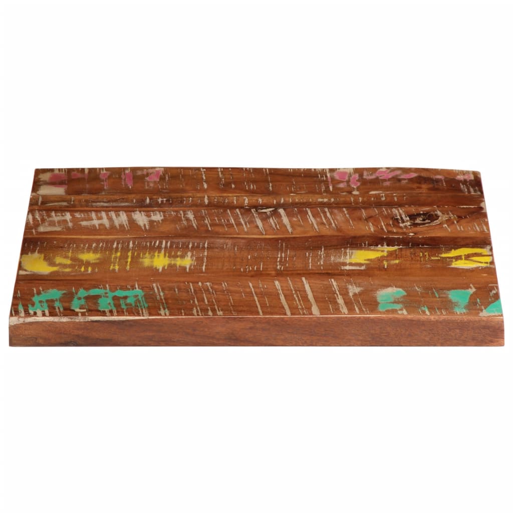 Tafelblad vierkant 50x50x3,8 cm massief gerecycled hout