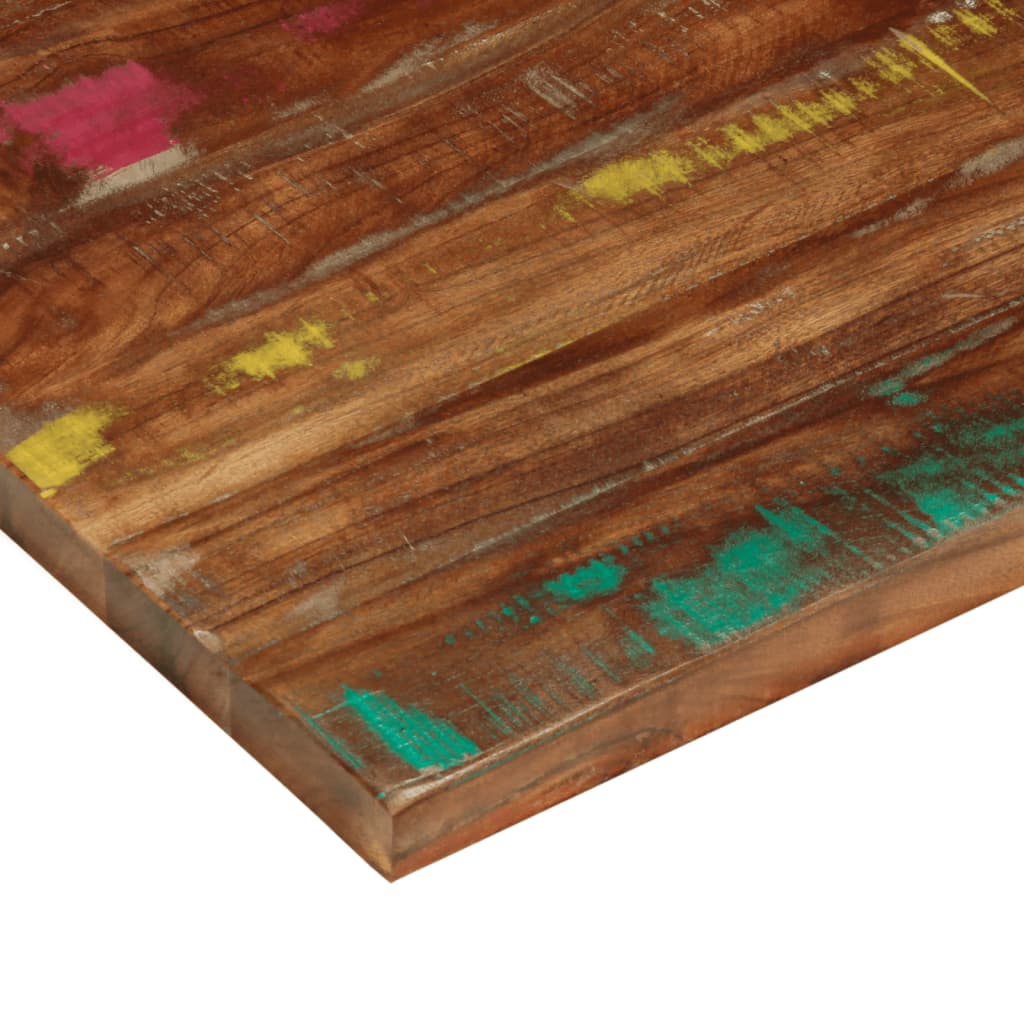 Tafelblad rechthoekig 100x50x3,8 cm massief gerecycled hout