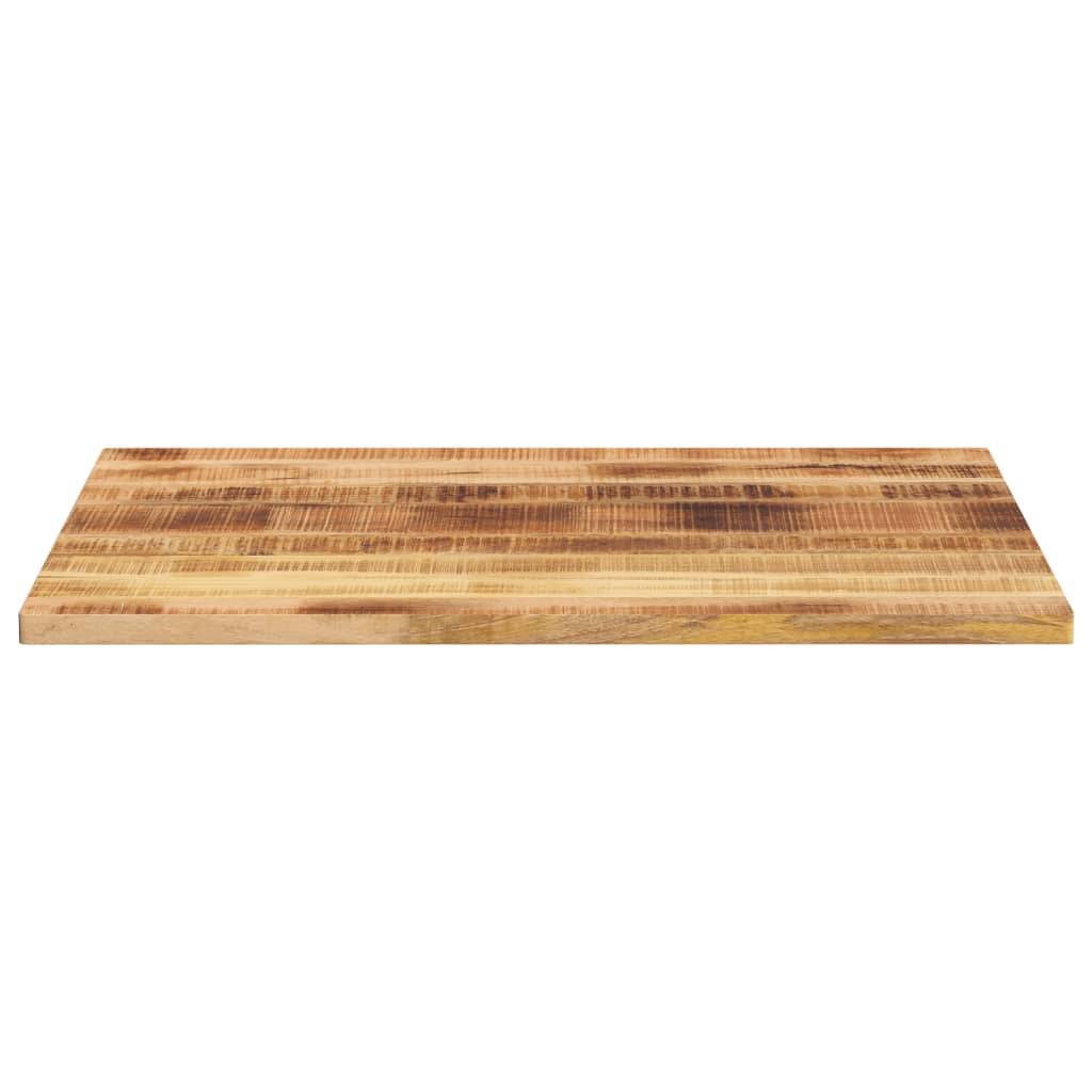 Tafelblad rechthoekig 100x80x2,5 cm massief ruw mangohout