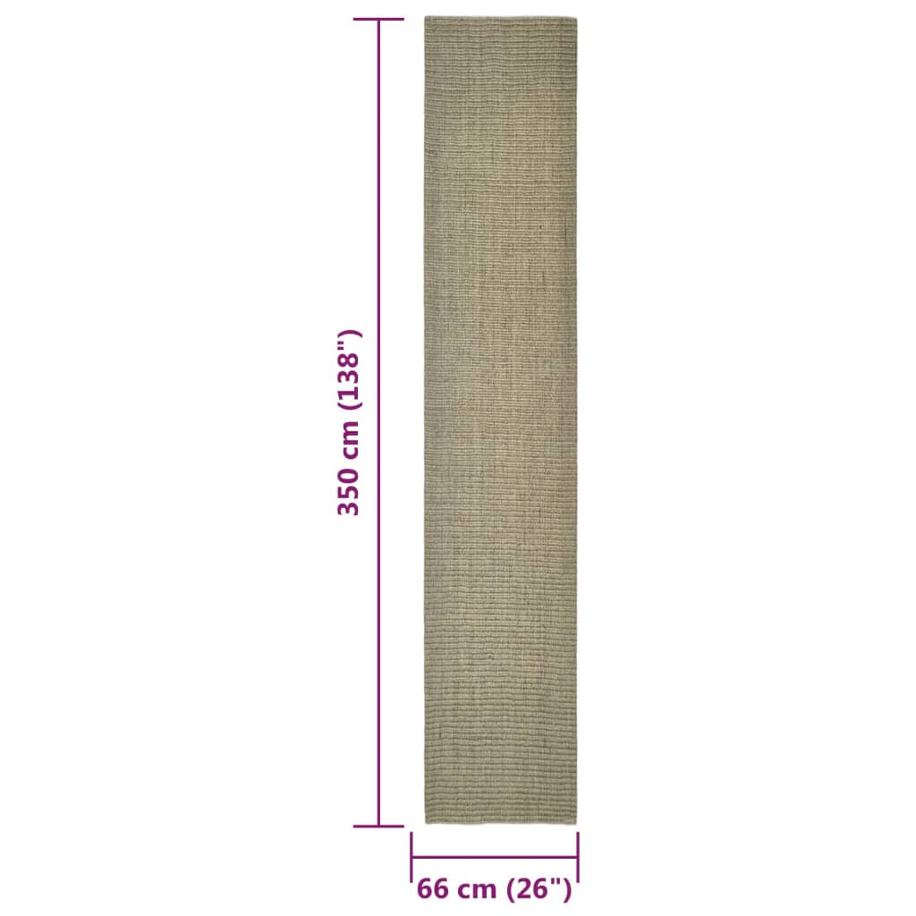 Sisalmat voor krabpaal 66x350 cm taupe Accessoires voor kattenmeubels | Creëer jouw Trendy Thuis | Gratis bezorgd & Retour | Trendy.nl