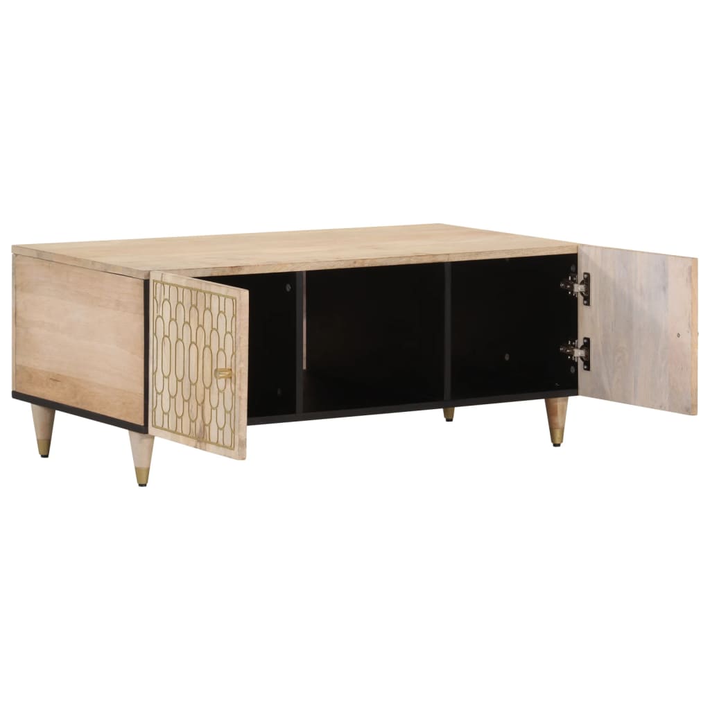 Salontafel 100x54x40 cm massief mangohout Salontafels | Creëer jouw Trendy Thuis | Gratis bezorgd & Retour | Trendy.nl