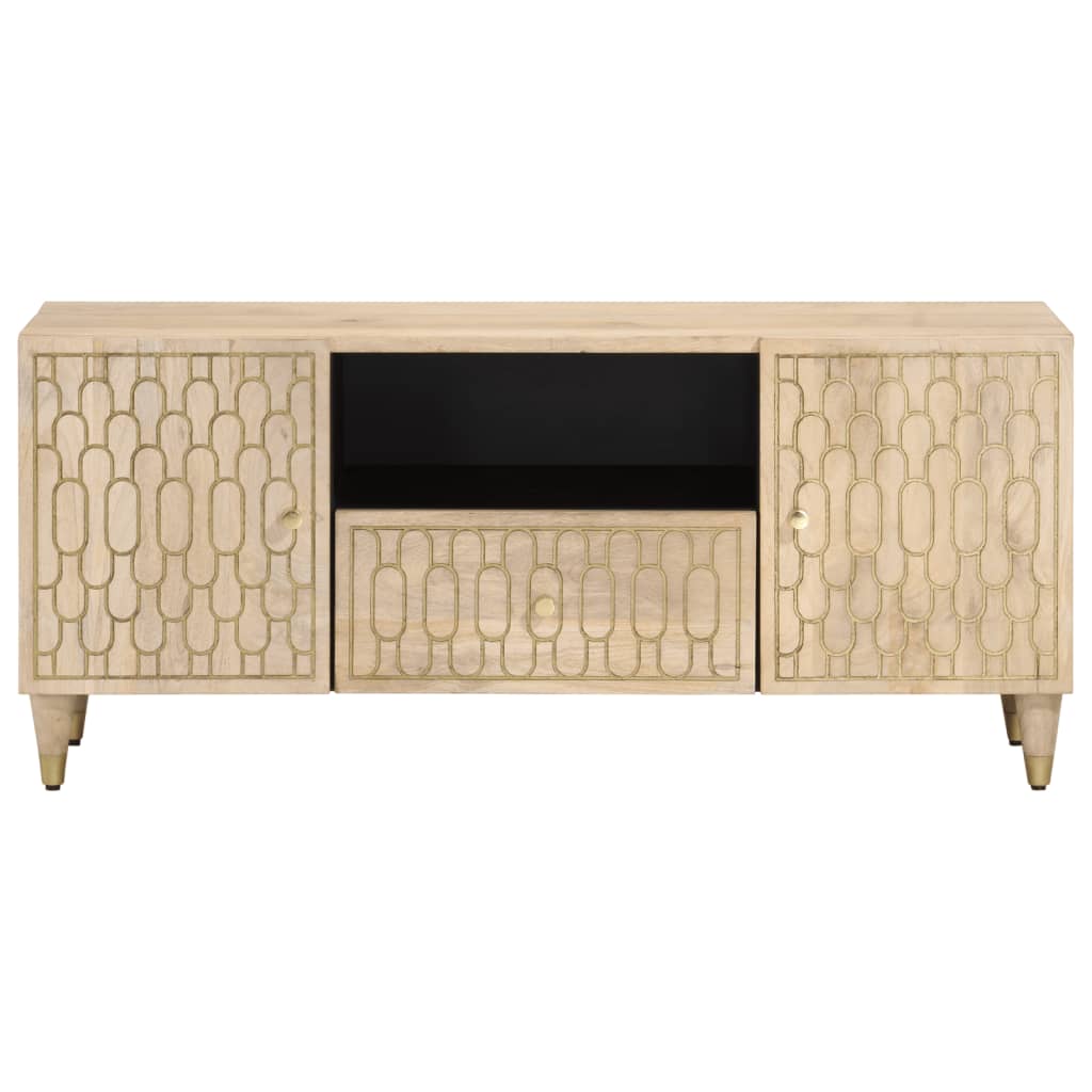 Tv-meubel 105x33x46cm massief mangohout Tv-meubels | Creëer jouw Trendy Thuis | Gratis bezorgd & Retour | Trendy.nl