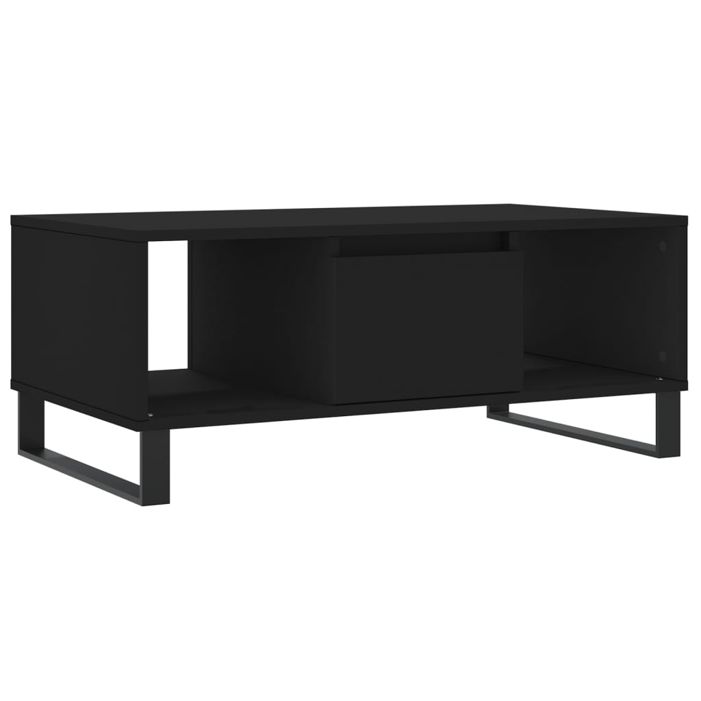 Salontafel 90x50x36,5 cm bewerkt hout zwart Salontafels | Creëer jouw Trendy Thuis | Gratis bezorgd & Retour | Trendy.nl