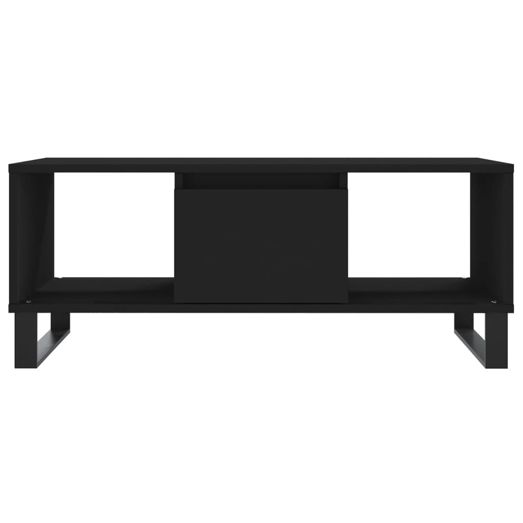 Salontafel 90x50x36,5 cm bewerkt hout zwart Salontafels | Creëer jouw Trendy Thuis | Gratis bezorgd & Retour | Trendy.nl