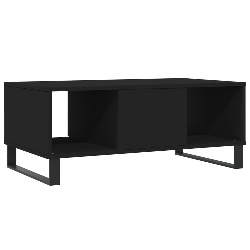 Salontafel 90x50x36,5 cm bewerkt hout zwart Salontafels | Creëer jouw Trendy Thuis | Gratis bezorgd & Retour | Trendy.nl