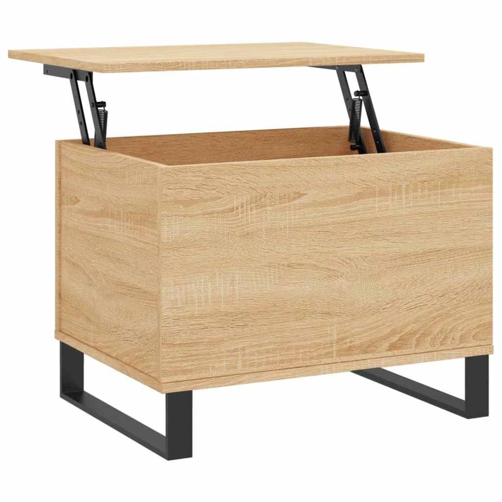 Salontafel 60x44,5x45 cm bewerkt hout sonoma eikenkleurig Salontafels | Creëer jouw Trendy Thuis | Gratis bezorgd & Retour | Trendy.nl