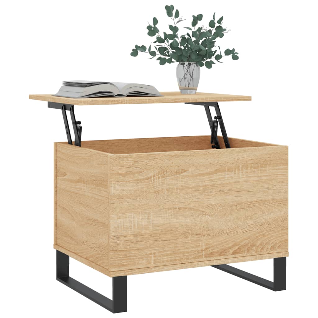 Salontafel 60x44,5x45 cm bewerkt hout sonoma eikenkleurig Salontafels | Creëer jouw Trendy Thuis | Gratis bezorgd & Retour | Trendy.nl