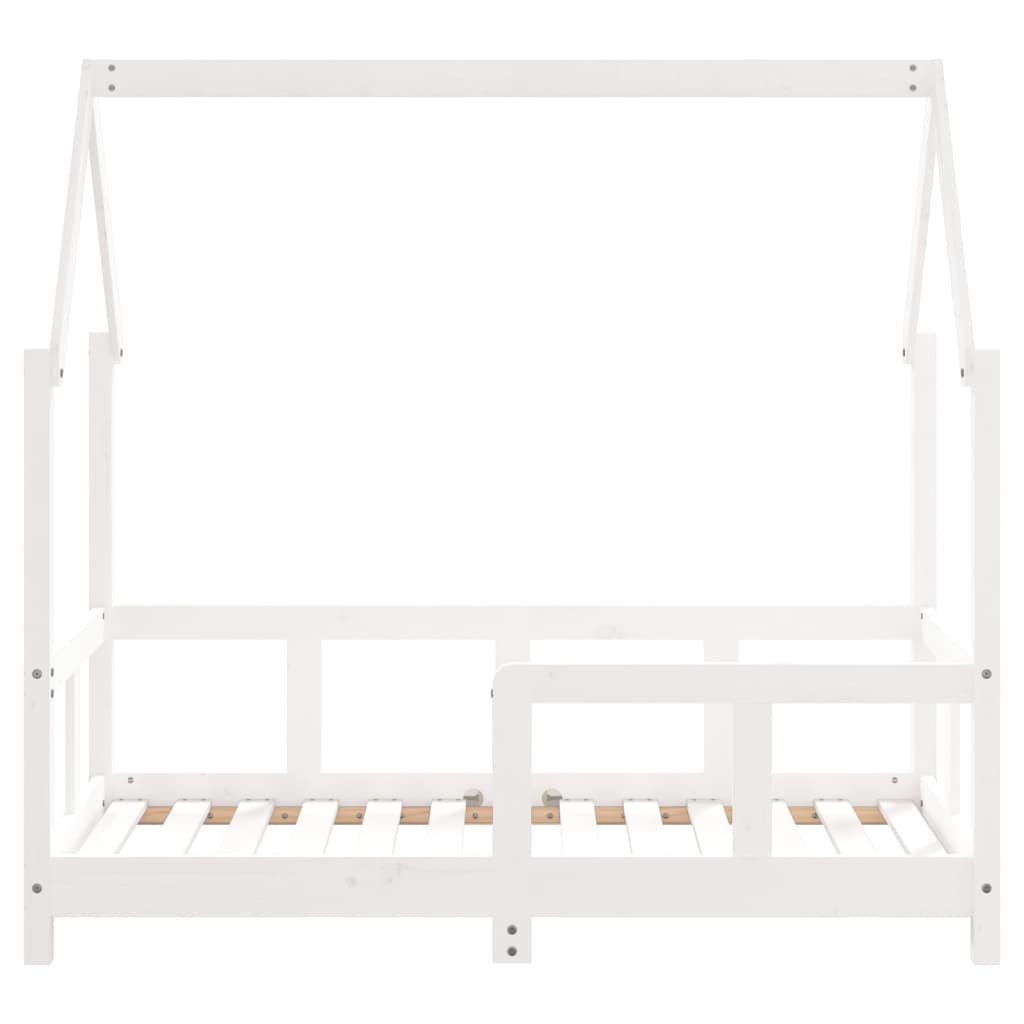 Kinderbedframe 70x140 cm massief grenenhout wit Peuter- & kinderbedden | Creëer jouw Trendy Thuis | Gratis bezorgd & Retour | Trendy.nl