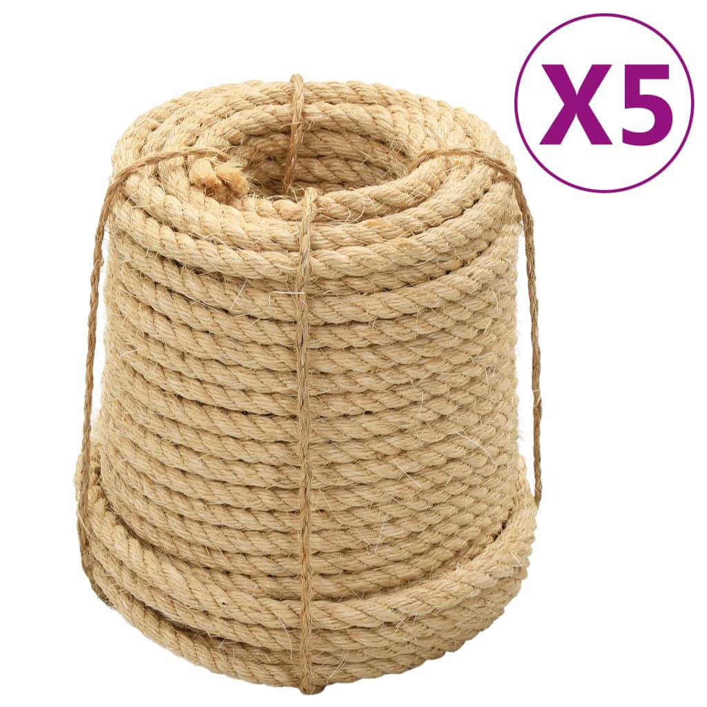 Touw 5 st14 mm 100 m sisal Touw | Creëer jouw Trendy Thuis | Gratis bezorgd & Retour | Trendy.nl