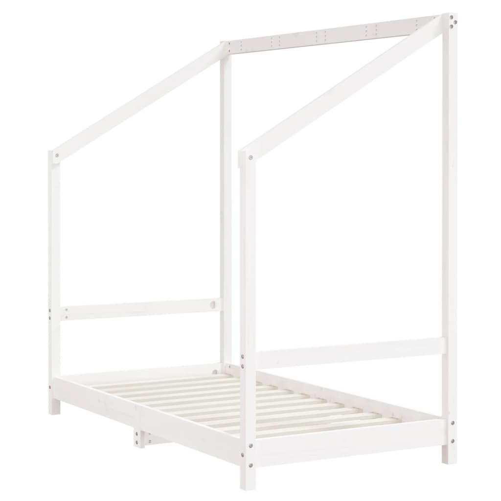 Kinderbedframe 2x(80x160) cm massief grenenhout wit Peuter- & kinderbedden | Creëer jouw Trendy Thuis | Gratis bezorgd & Retour | Trendy.nl