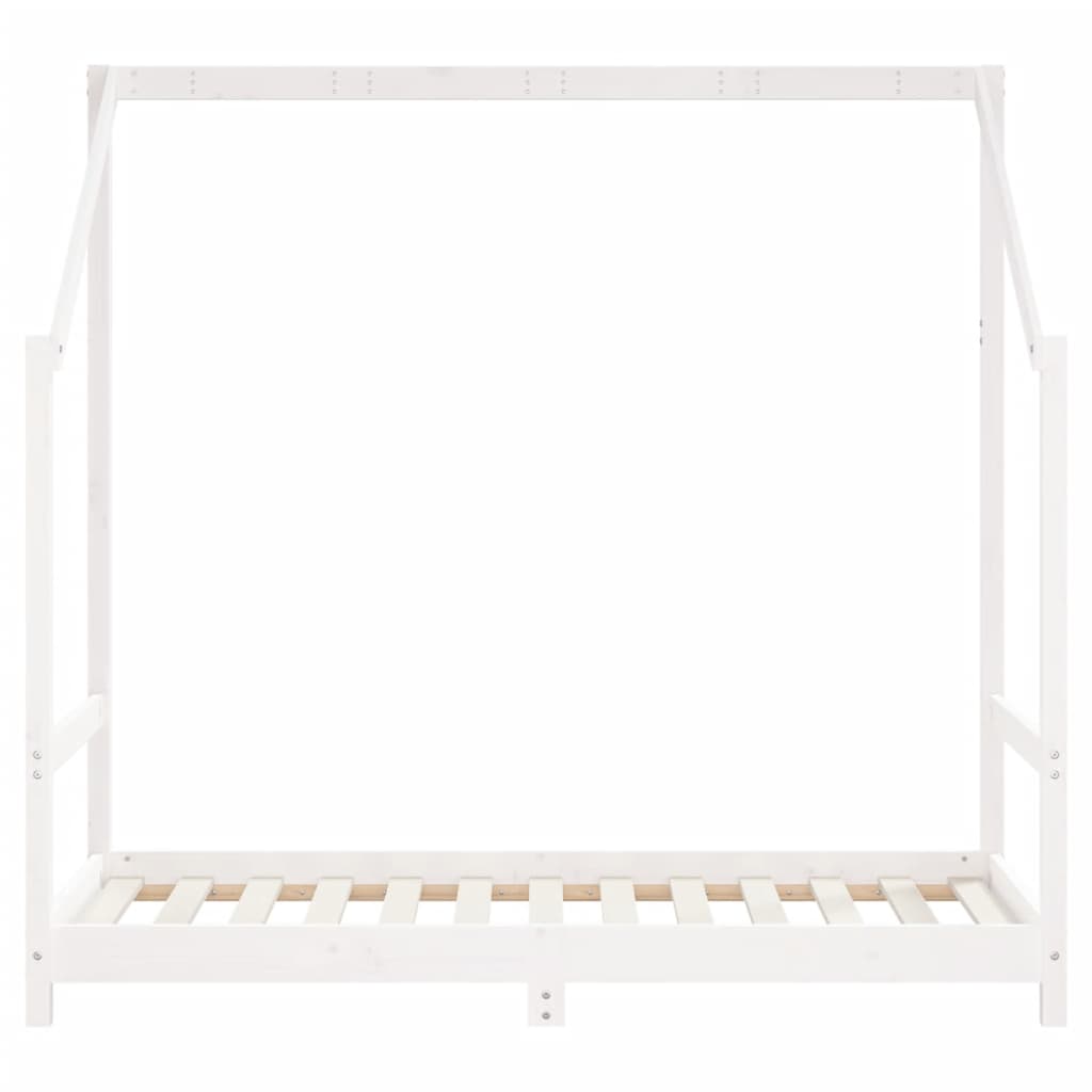 Kinderbedframe 2x(80x160) cm massief grenenhout wit Peuter- & kinderbedden | Creëer jouw Trendy Thuis | Gratis bezorgd & Retour | Trendy.nl