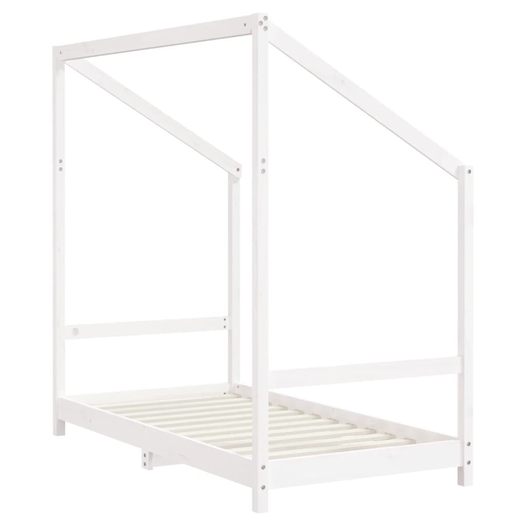 Kinderbedframe 2x(80x160) cm massief grenenhout wit Peuter- & kinderbedden | Creëer jouw Trendy Thuis | Gratis bezorgd & Retour | Trendy.nl