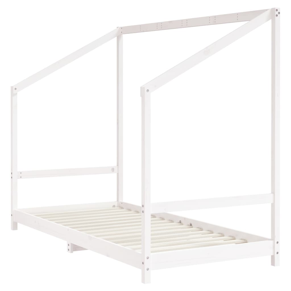 Kinderbedframe 2x(90x190) cm massief grenenhout wit Peuter- & kinderbedden | Creëer jouw Trendy Thuis | Gratis bezorgd & Retour | Trendy.nl