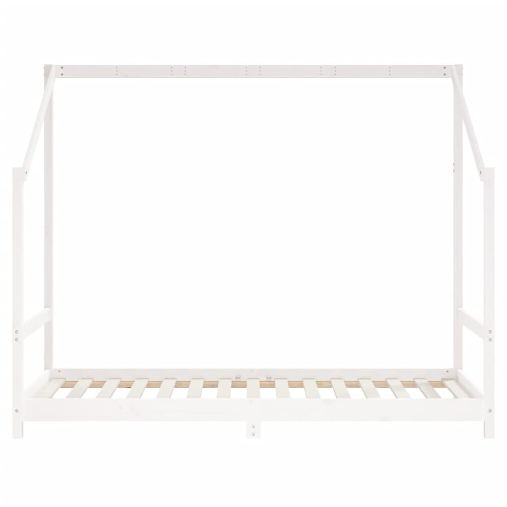 Kinderbedframe 2x(90x190) cm massief grenenhout wit Peuter- & kinderbedden | Creëer jouw Trendy Thuis | Gratis bezorgd & Retour | Trendy.nl