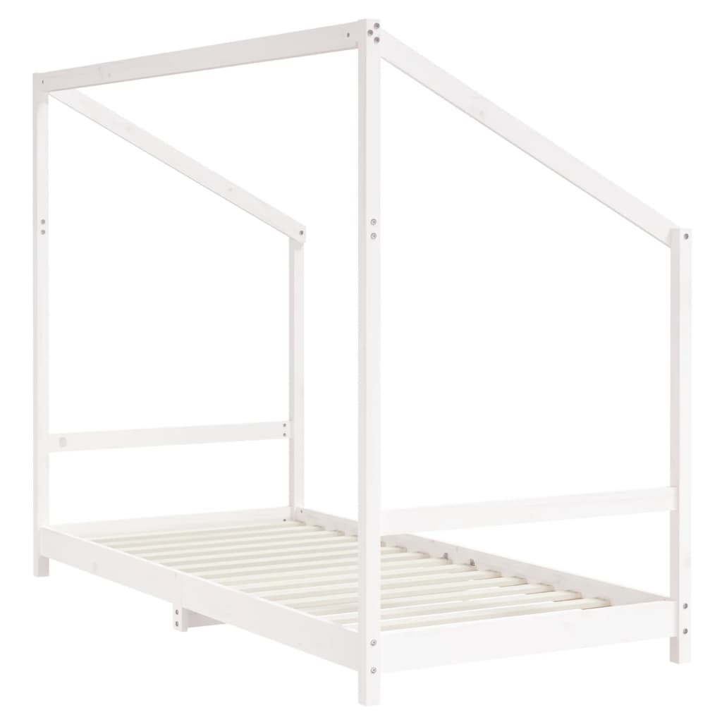 Kinderbedframe 2x(90x190) cm massief grenenhout wit Peuter- & kinderbedden | Creëer jouw Trendy Thuis | Gratis bezorgd & Retour | Trendy.nl