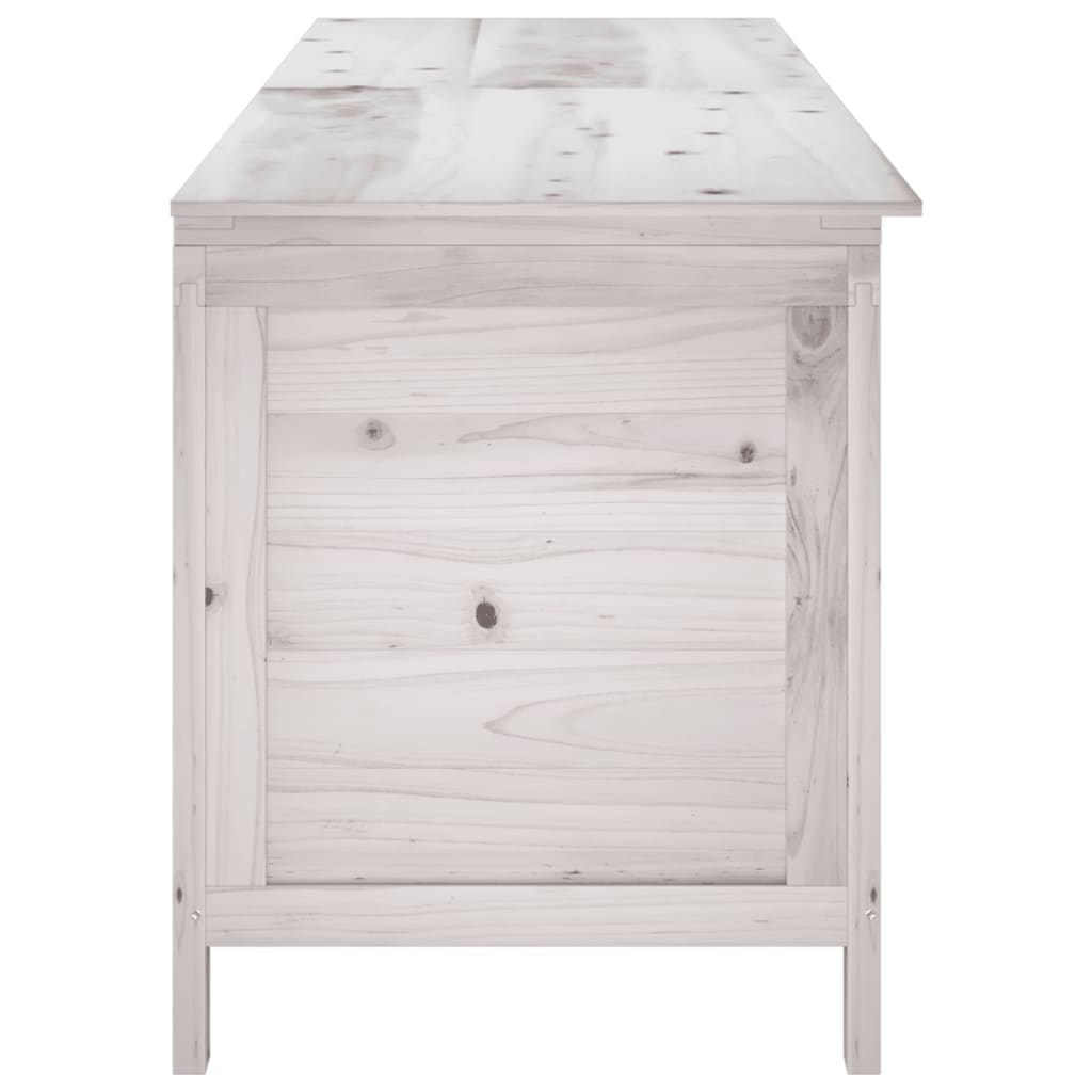 Tuinbox 198,5x50x56,5 cm massief vurenhout wit Opbergboxen voor buiten | Creëer jouw Trendy Thuis | Gratis bezorgd & Retour | Trendy.nl