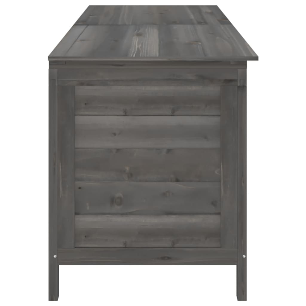 Tuinbox 198,5x50x56,5 cm massief vurenhout antracietkleurig Opbergboxen voor buiten | Creëer jouw Trendy Thuis | Gratis bezorgd & Retour | Trendy.nl