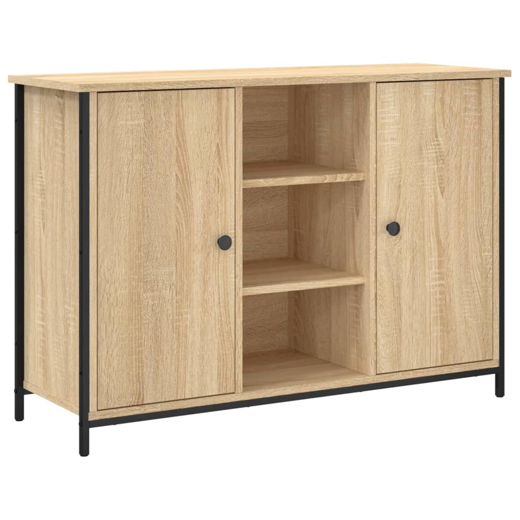 Dressoir 100x35x70 cm bewerkt hout sonoma eikenkleurig Dressoirs & buffetkasten | Creëer jouw Trendy Thuis | Gratis bezorgd & Retour | Trendy.nl