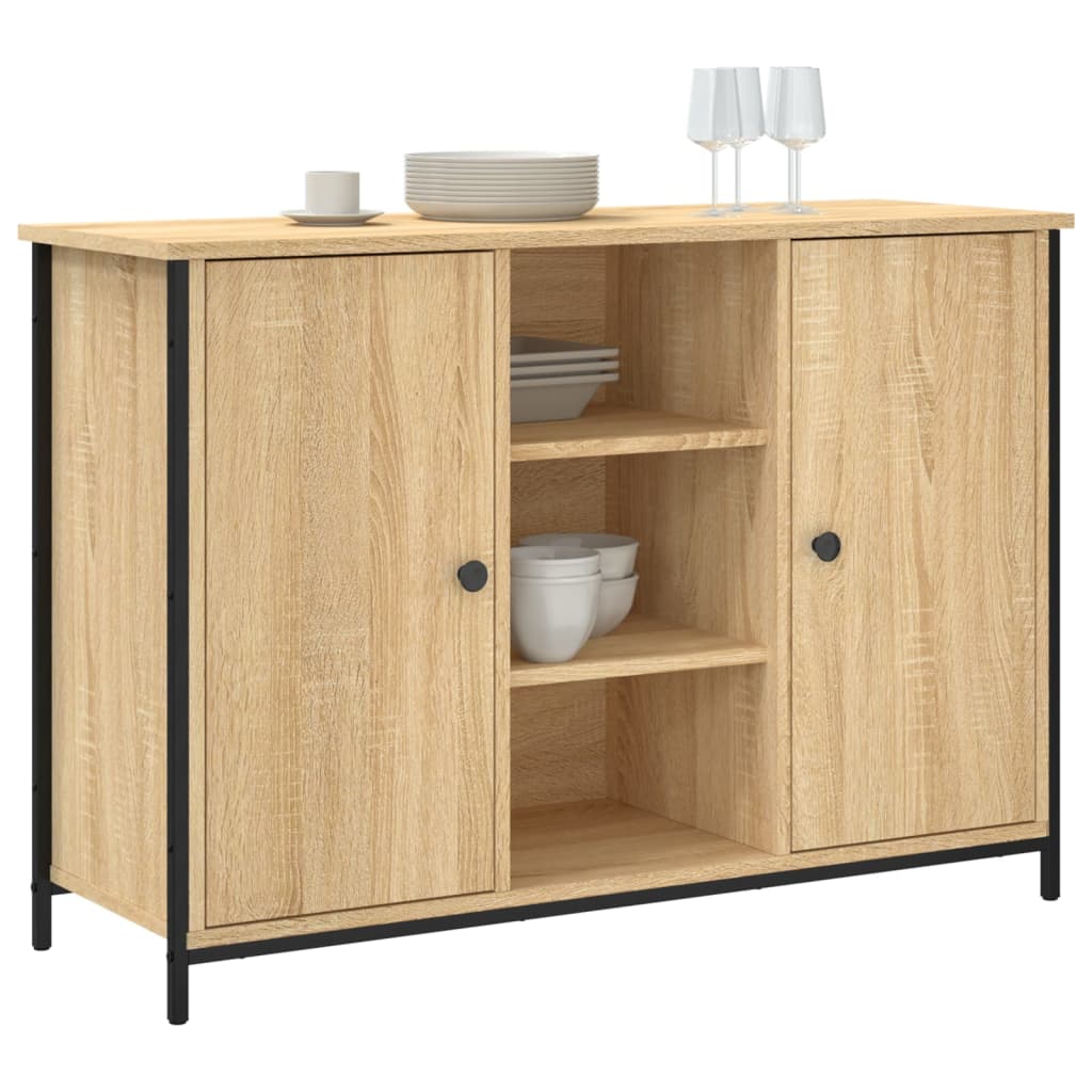 Dressoir 100x35x70 cm bewerkt hout sonoma eikenkleurig Dressoirs & buffetkasten | Creëer jouw Trendy Thuis | Gratis bezorgd & Retour | Trendy.nl