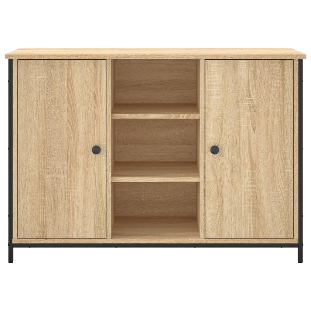 Dressoir 100x35x70 cm bewerkt hout sonoma eikenkleurig Dressoirs & buffetkasten | Creëer jouw Trendy Thuis | Gratis bezorgd & Retour | Trendy.nl