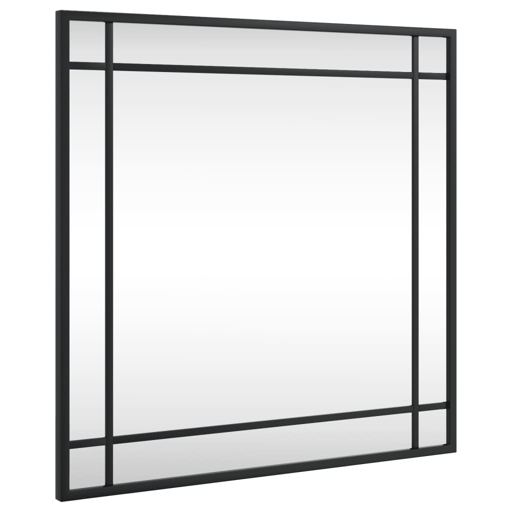 Wandspiegel vierkant 50x50 cm ijzer zwart Spiegels | Creëer jouw Trendy Thuis | Gratis bezorgd & Retour | Trendy.nl