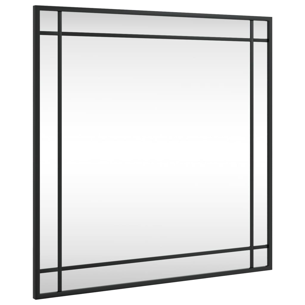 Wandspiegel vierkant 60x60 cm ijzer zwart Spiegels | Creëer jouw Trendy Thuis | Gratis bezorgd & Retour | Trendy.nl