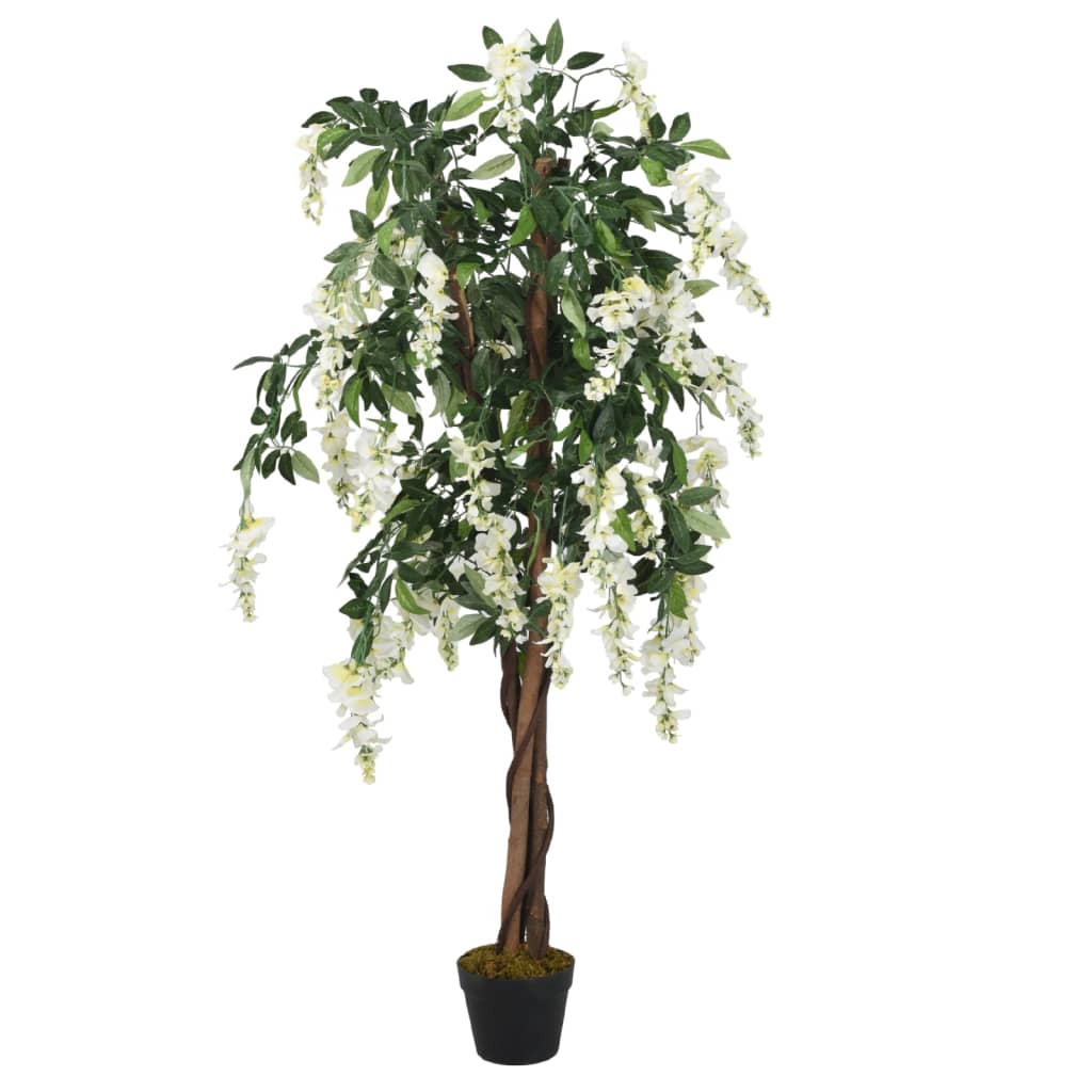 Kunstplant wisteria 1470 bladeren 200 cm groen en wit Kunstplanten | Creëer jouw Trendy Thuis | Gratis bezorgd & Retour | Trendy.nl