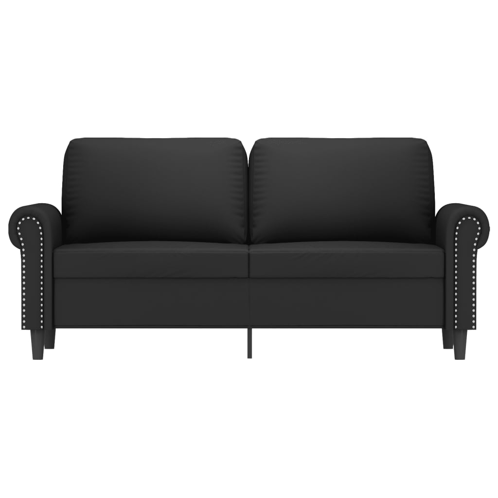 Tweezitsbank 140 cm fluweel zwart Banken | Creëer jouw Trendy Thuis | Gratis bezorgd & Retour | Trendy.nl